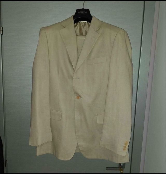 Abito completo puro lino tg 52 come nuovo