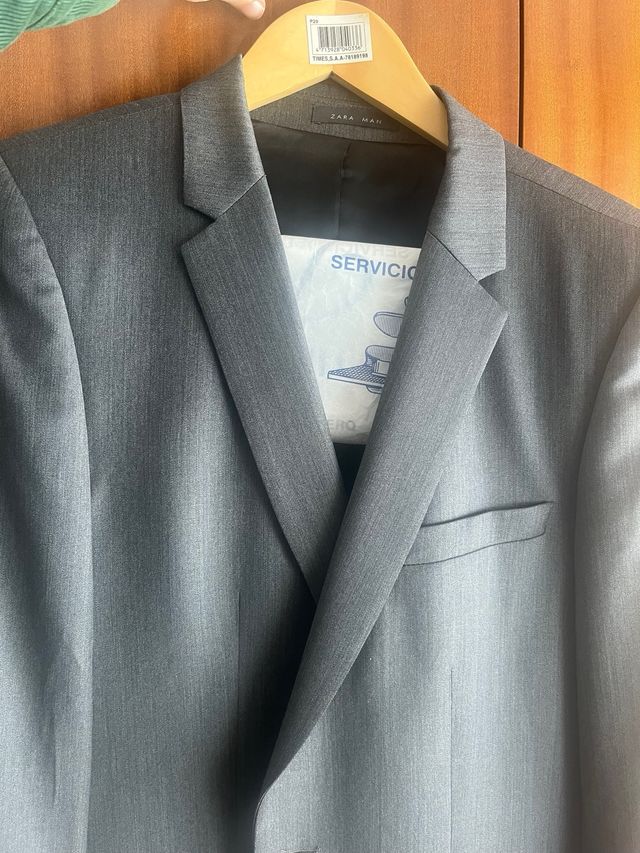 Americana/Blazer Gris Marengo Zara Man