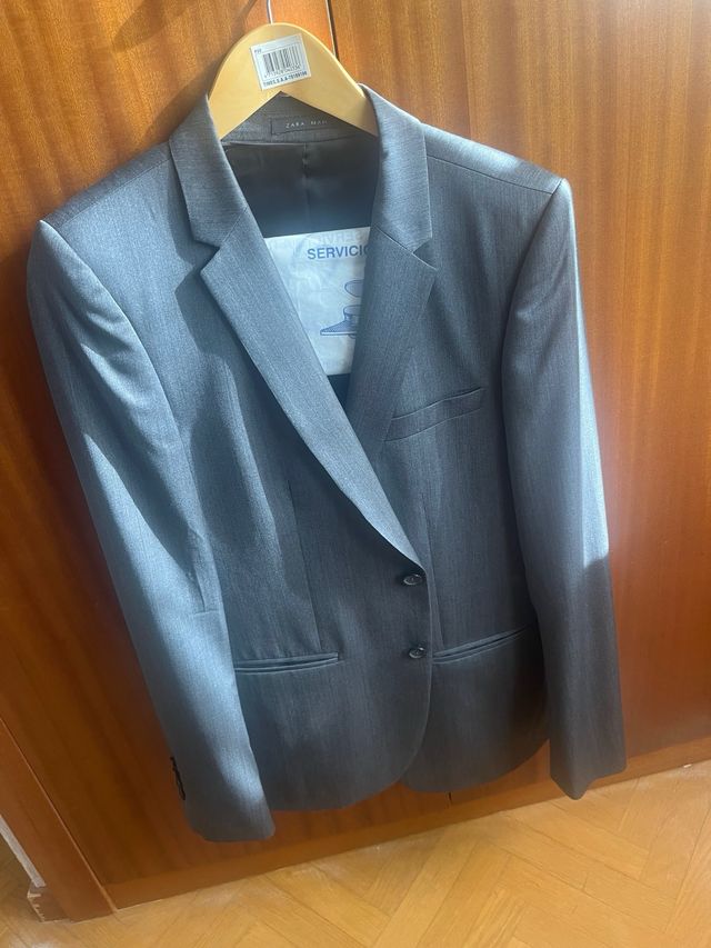Americana/Blazer Gris Marengo Zara Man