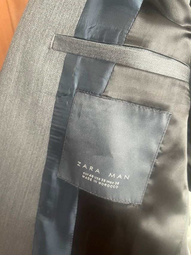 Americana/Blazer Gris Marengo Zara Man