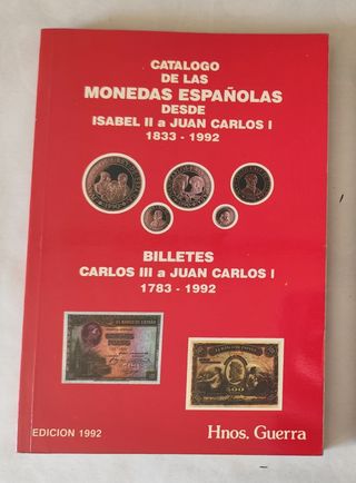 Catálogo monedas y billetes.