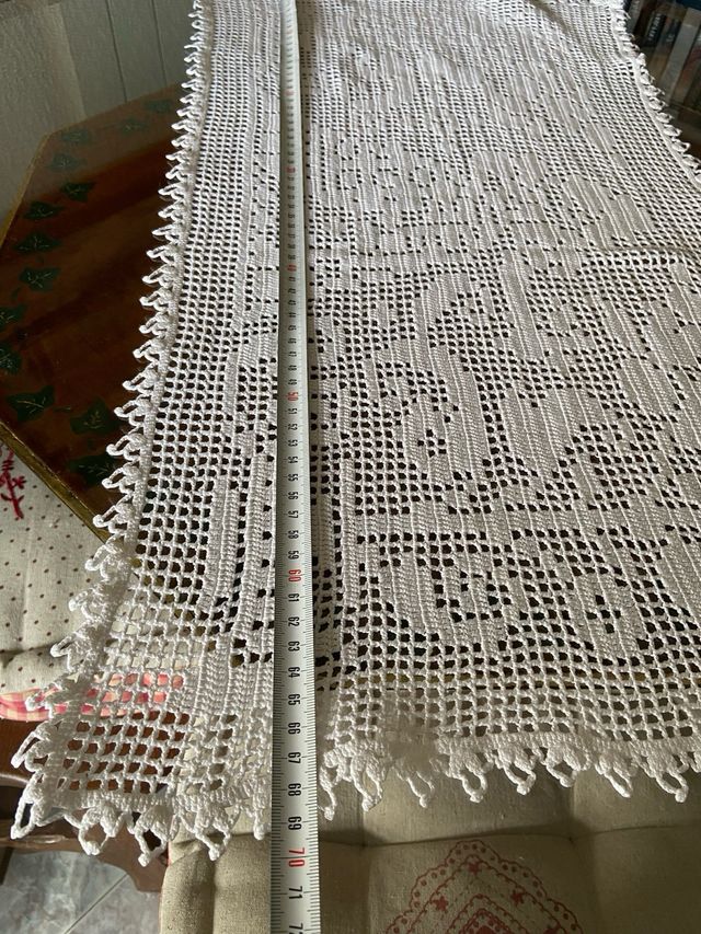 Runner da tavola all'uncinetto, immagine, cuscino, cuscino