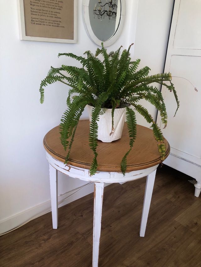 Mesa redonda restaurada 70 cm