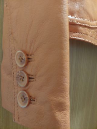 Chaqueta piel naranja 