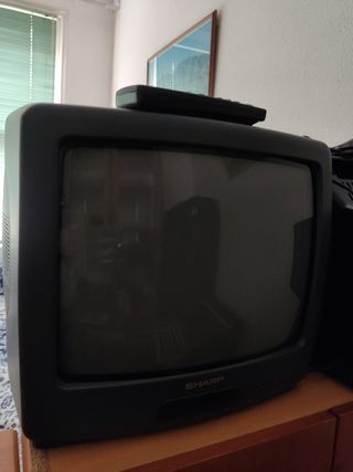 Televisión SHARP de 14"con mando a distancia