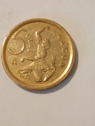 moneda Conmemorativa de 5pts Aragón,
