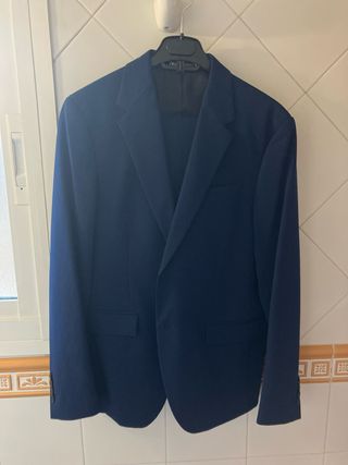 Traje Zara azul