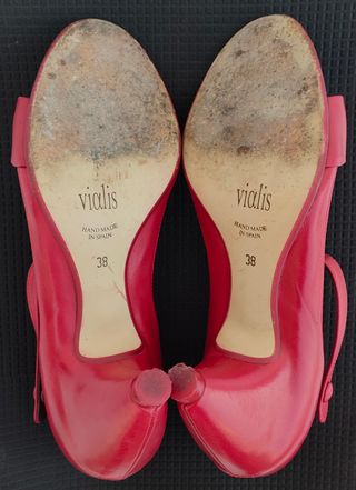 Zapatos de salón sexy VIALIS color rojo vivo BDSM