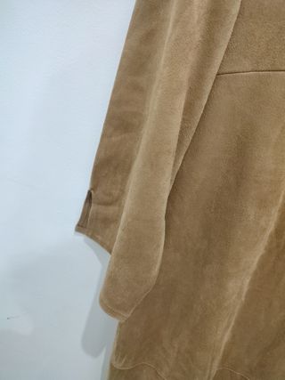 Vestido antelina beige