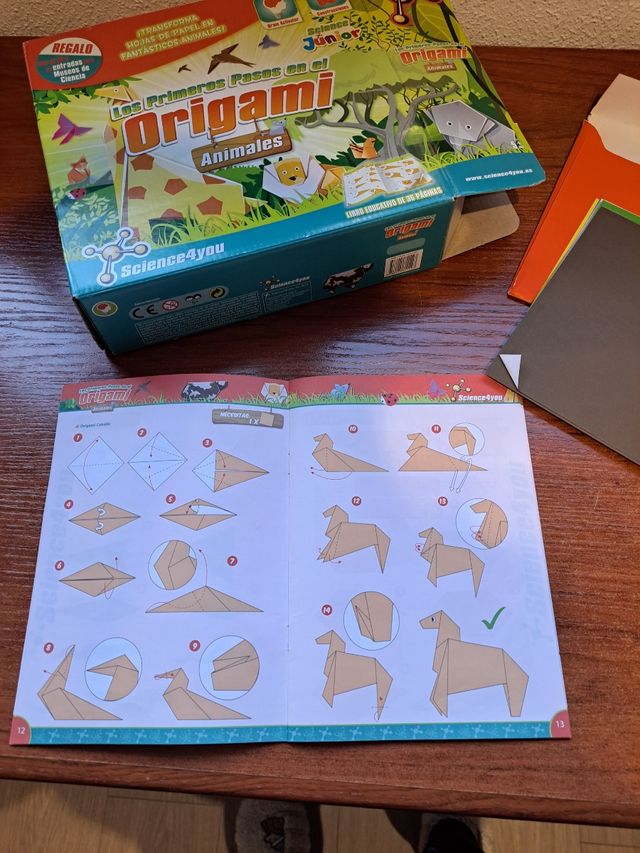 Juego educativo Origami  animals