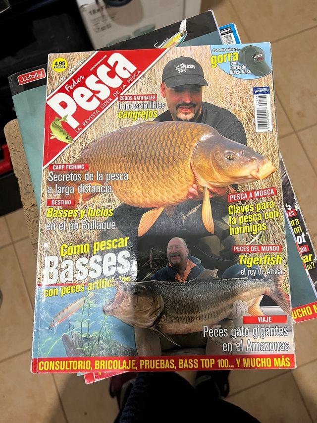 Lote 25 revistas dw feder pesca