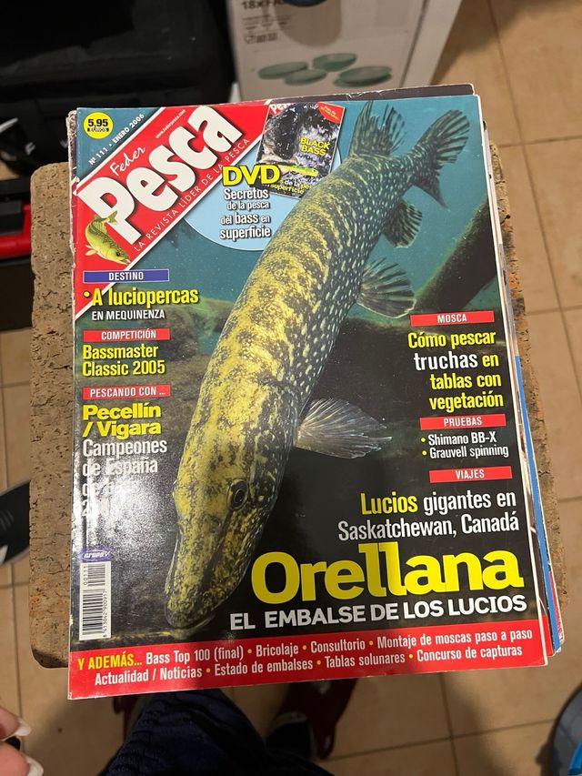 Lote 25 revistas dw feder pesca