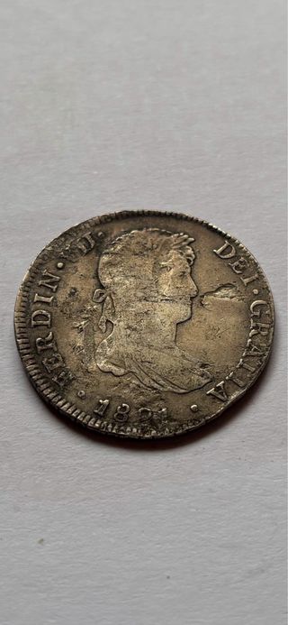 4 reales 1821 LIMA Fernando VII