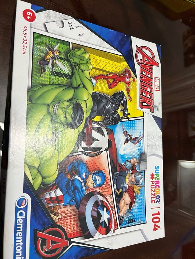 Lote de 7 puzzles de súper héroes