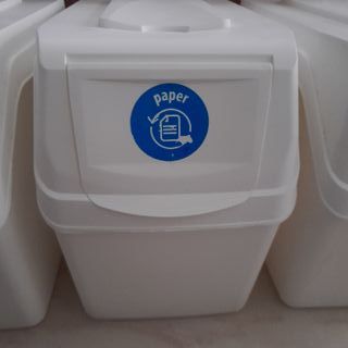 Cubos de basura y reciclaje 20 litros cada uno
