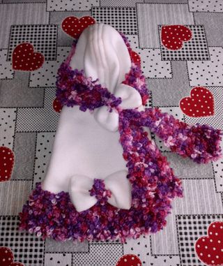 Vestito cane Tg S caldo rosa con cappuccio