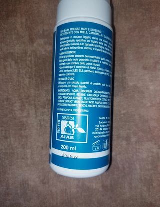 6 flaconi Bio Baby Mani e Sederino 