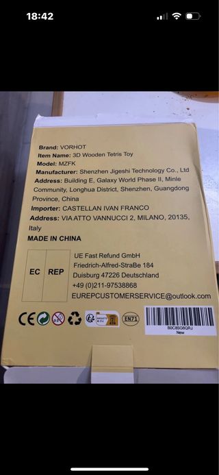 3d wooden tetris nuovo