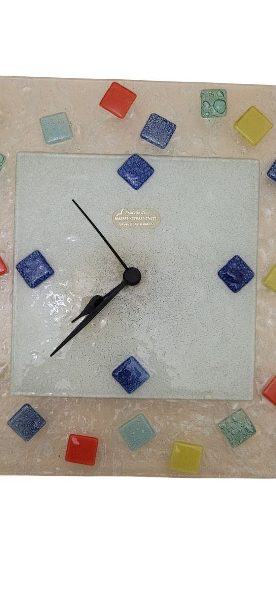 Orologio in vetro temperato