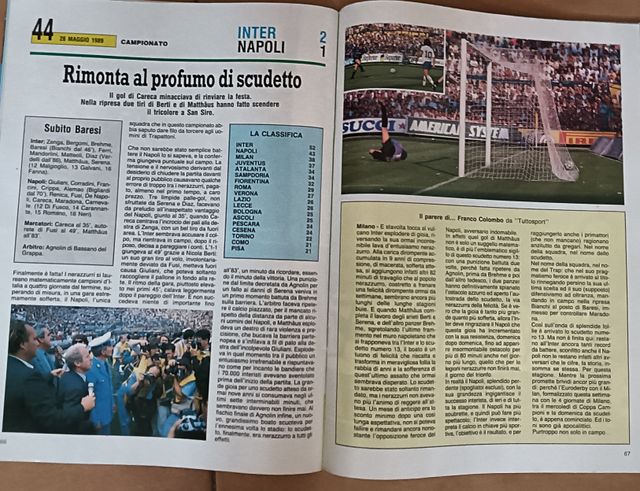 Inter speciale scudetto 13 1989