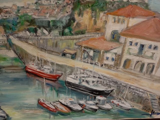 Cuadro oleo sobre lienzo grande comillas