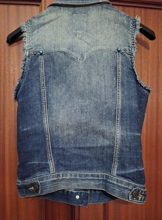 BERSHKA CHALECO VAQUERO T-S