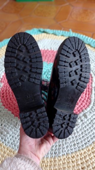 Botas de agua flores