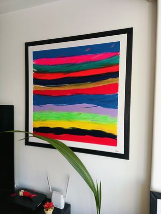 Olio su tela dipinto a mano 1x1mt