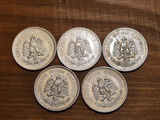 UN PESO Resplandor México Plata