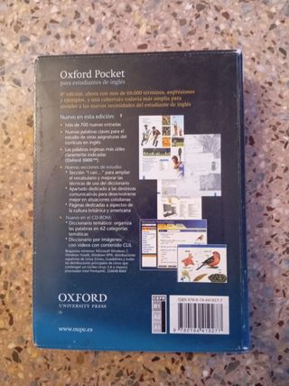 Diccionario Oxford Pocket para estudiantes de inglés. español-Inglés/inglés-español