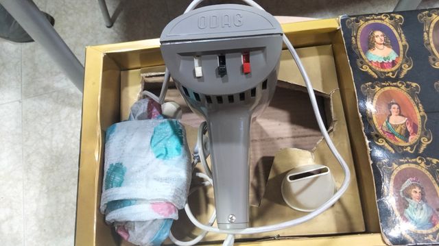 Secador ODAG vintage en su caja
