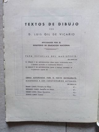 Libro de dibujo 1962 prof Gil de Vicario