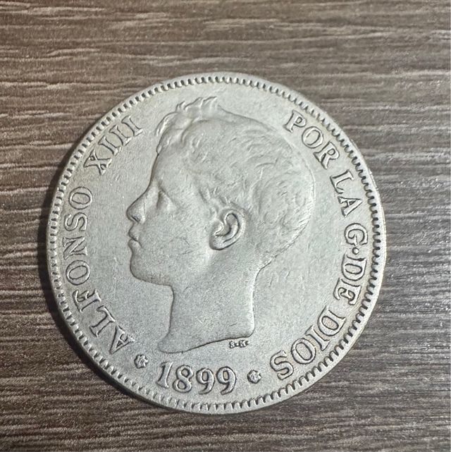 5 pesetas 1899