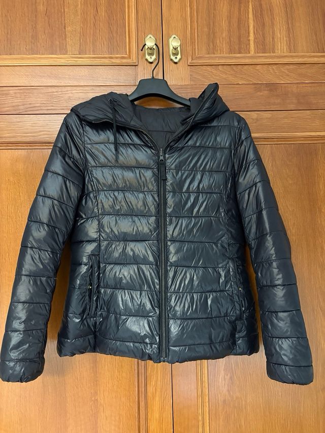 Plumífero negro reversible