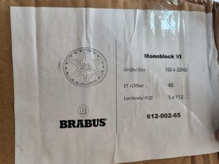 Llantas G63 Brabus 22" Monoblock VI