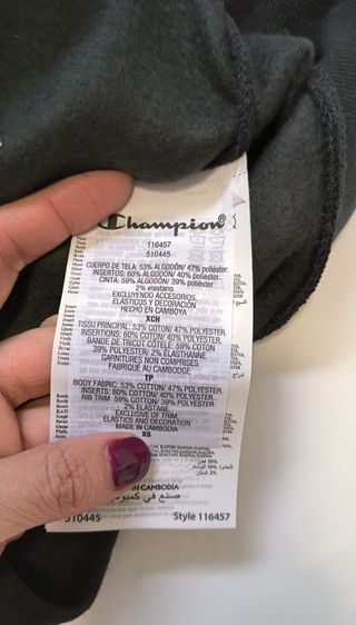 Sudadera Champion Talla:Xs