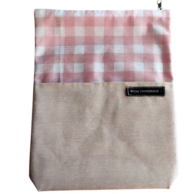 Copertina impermeabile rosa Vichy