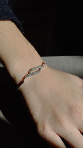 Pulsera de plata con circonitas