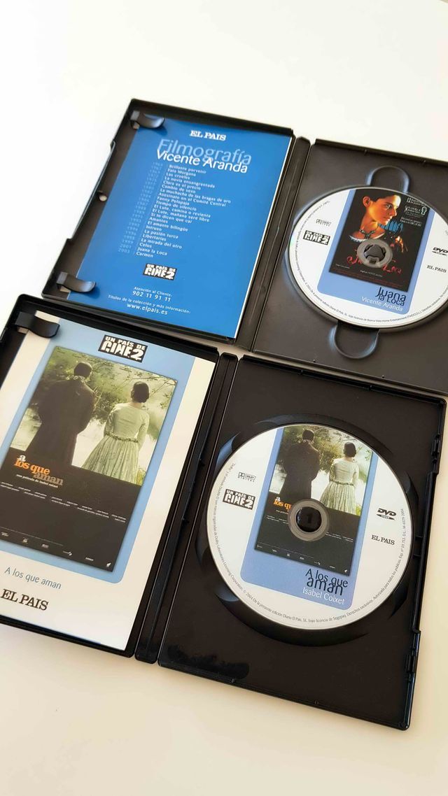 DVD "A los que aman" y "Juana la loca". Lote.