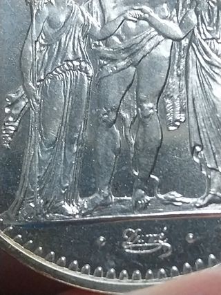 10 francos franceses de plata 1973