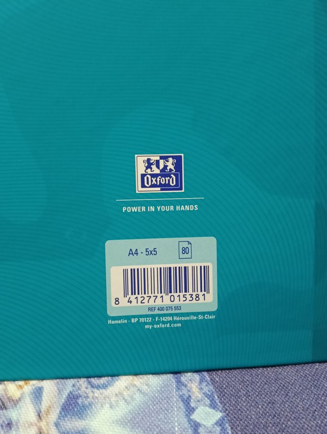 Taccuino Oxford Aqua Intenso TOUCH