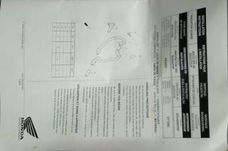 Defensa delantera Honda Shadow 125