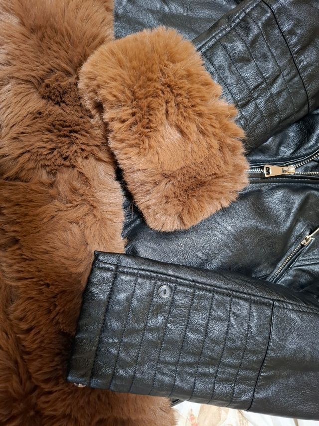 Cappotto in ecopelle donna