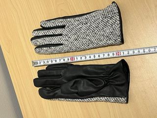 Guantes de mujer negro y blanco