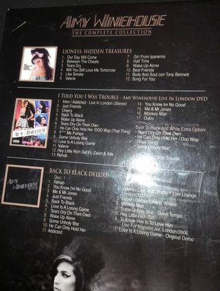Amy Winehouse box set Colombia 3 cd + dvd r&b rare