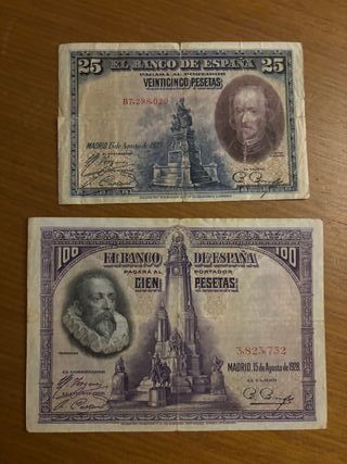 Lote billetes varios