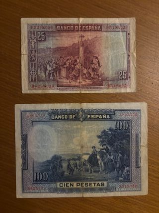Lote billetes varios