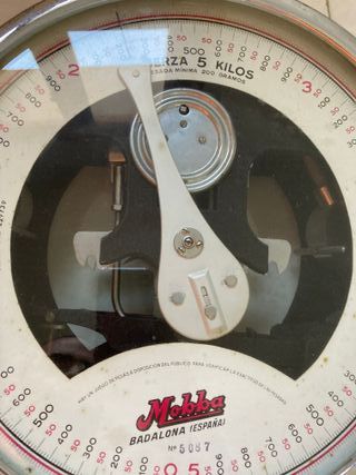 Bascula Mobba de colgar antigua original años 50