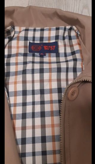 Gabardina mujer beige