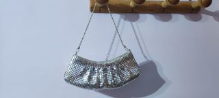 Bolso fiesta plateado 